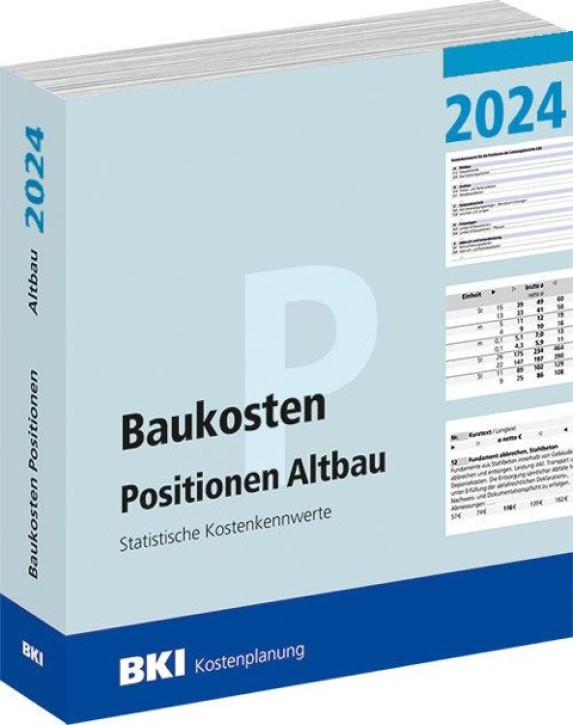 BKI Baukosten Altbau 2024 - Positionen 